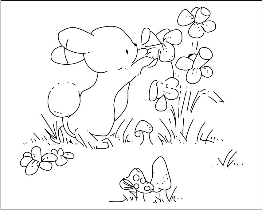 10x8 Bunny series Transparent Clear Silicone Stamp/Seal for DIY scrapbooking/photo album Decorative card making: 1345