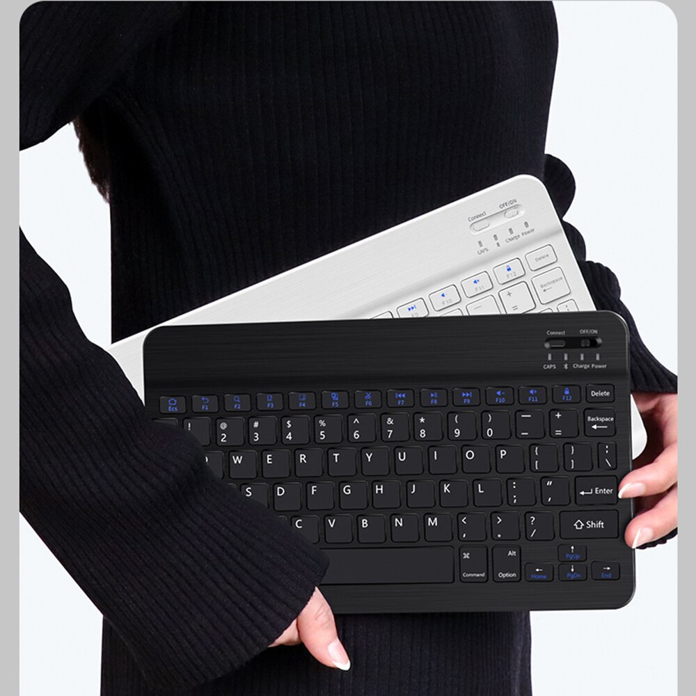 10 Inch Draadloze Toetsenbord En Muis Voor Ipad Xiaomi Huawei Tablet Mini Bluetooth-Compatibel Toetsenbord Voor Computer Telefoon Laptop