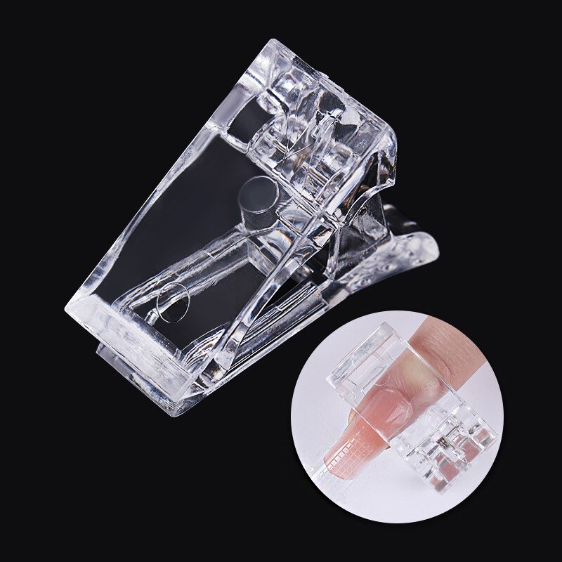 Nail Tips Clip Transparent Finger Quick Building Gel Extension Nails Art Manicure Tool B99