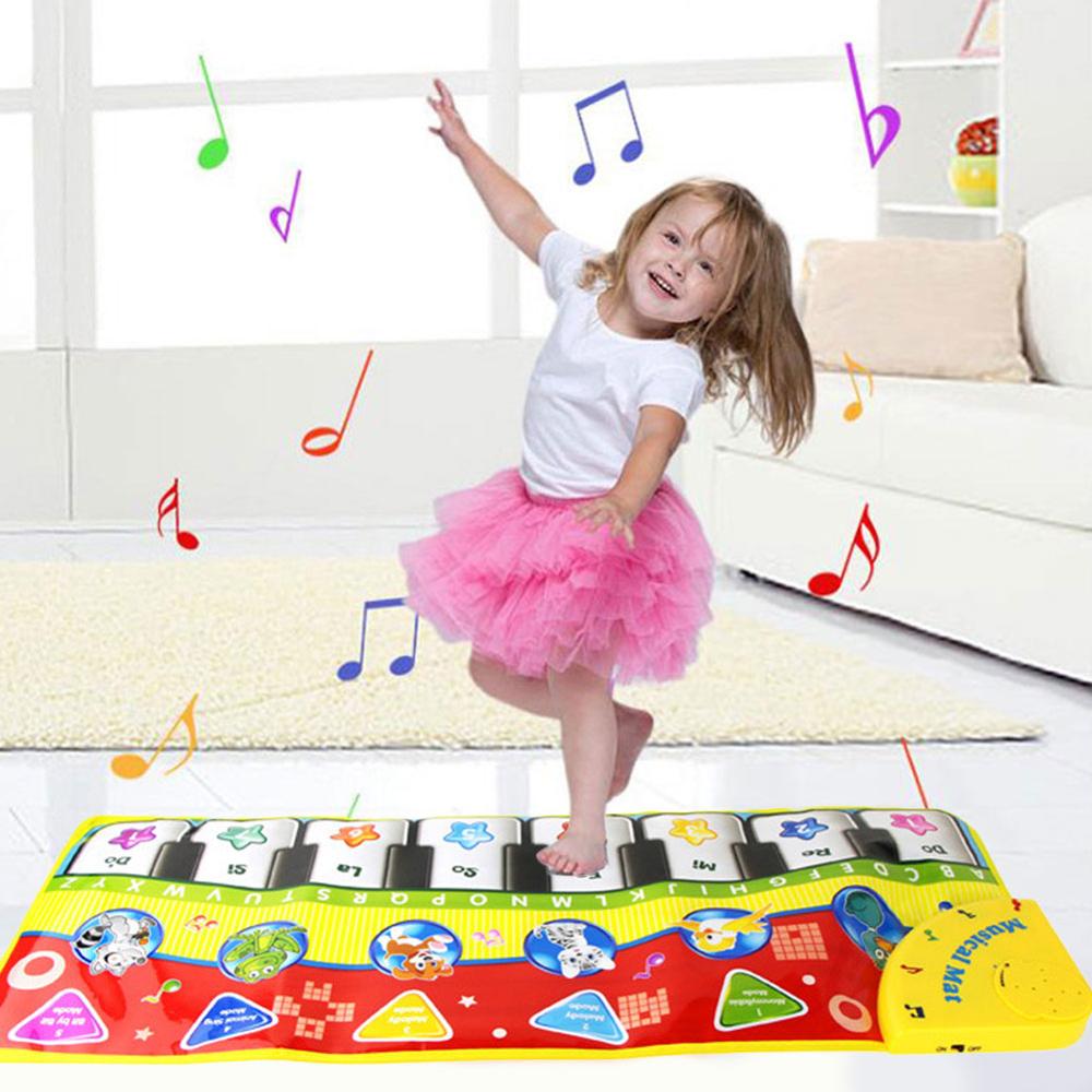 27.56*10.63 inch elektronische muziek piano deken baby muziek keyboard speelmat speelgoed muziekinstrument muziek speelgoed educatief speelgoed