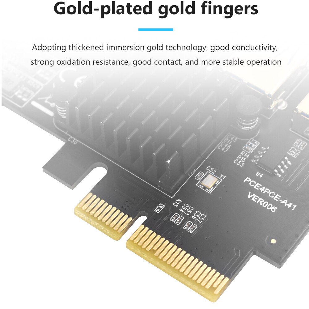 TISHRIC Mining Connectors PCIE Riser 009S/010/010X/011 PCI Express Multiplier PCIE 1 to 4 Riser Expansion Card Add on Cards