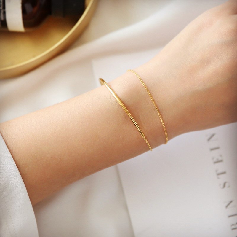 YUN RUO Satomi Ishihara Double Layer Bracelet Woman Girl Rose Gold Color Titanium Steel Jewelry Never Fade