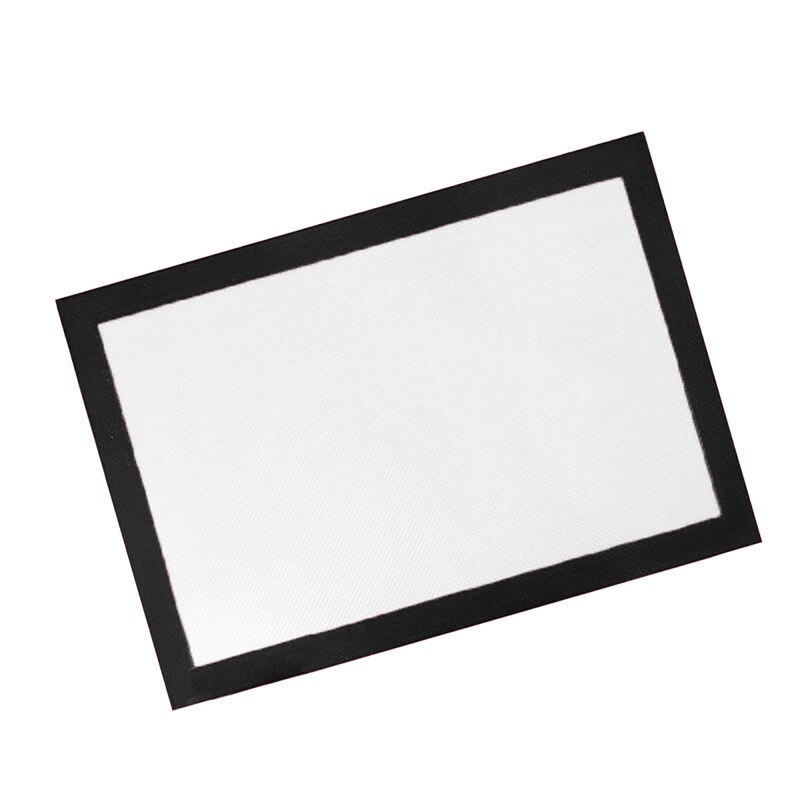 TEENRA 42*29.5cm Macaron Baking Mat Silicone Baking Sheet Non-stick Silicone Baking Pad Rolling Dough Mat Bake Tools: Black