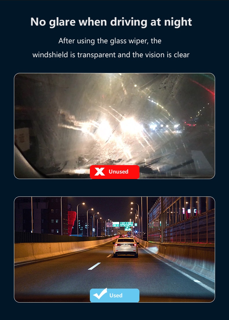 Car Glass Oil Film Remover Cleaner Car Cleaning Wash Windshield Cleaner Oil Removal Film Removal Stains Cleaning Supplies