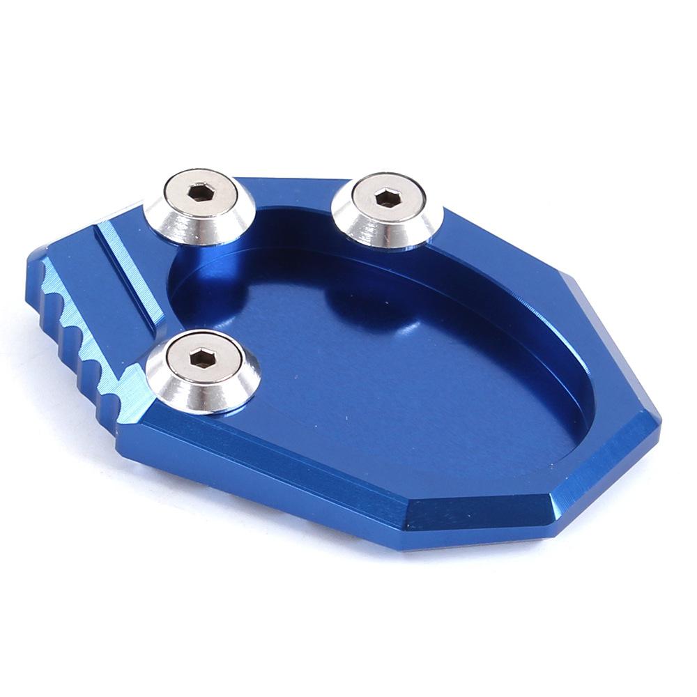 Pata de cabra para motocicleta, extensión de caballete, placa de soporte para Kawasaki KLX250S VERSYS650 Z900: blue