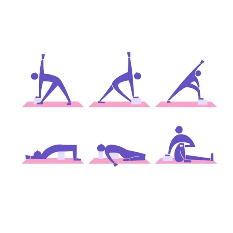 EVA Yoga Block Training Body Shaping Pilates Fitness Foam Brick Stretching Aid Yoga Block Yoga Accessories