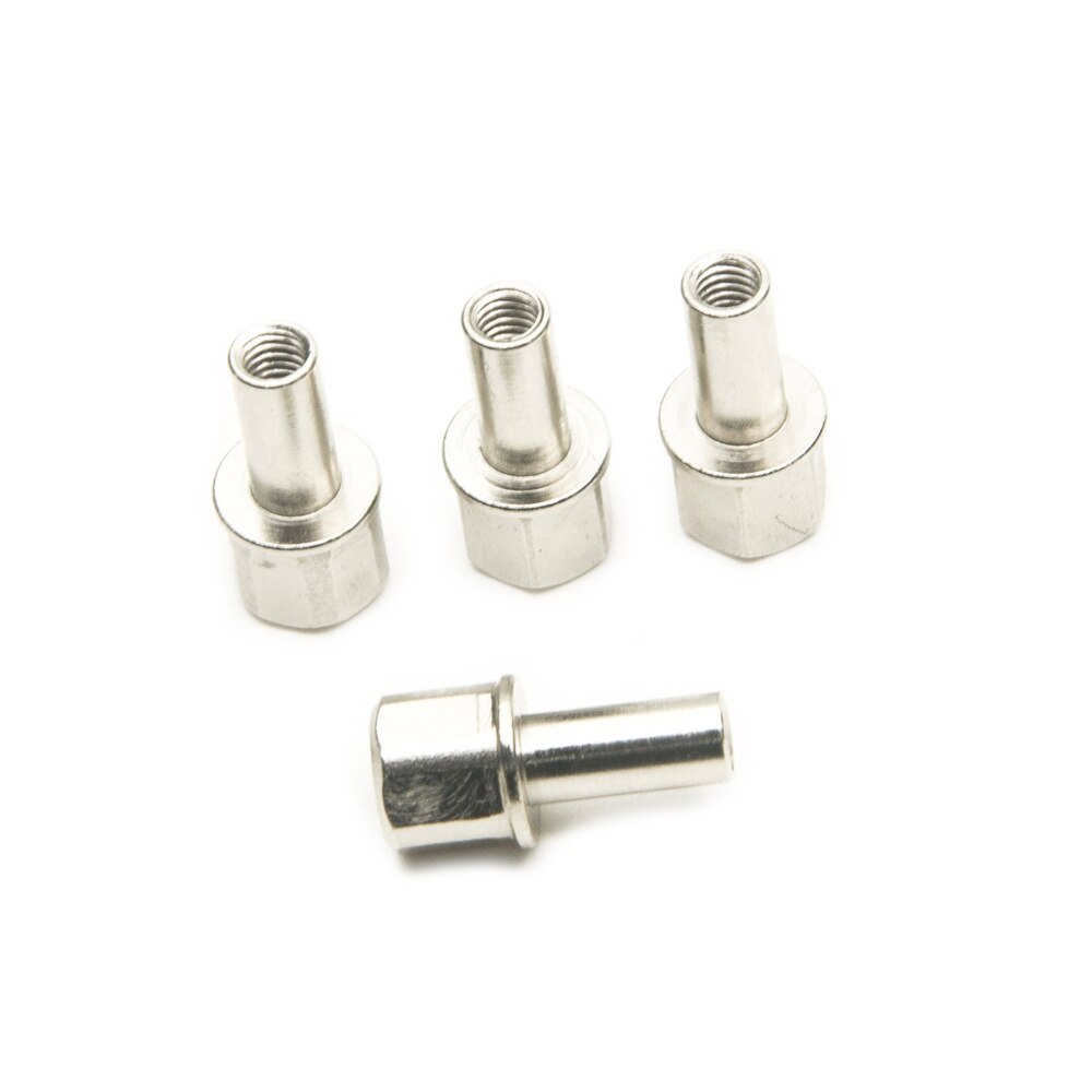 Yeahrun 4 Stks/set Metalen Moeren Voor 1/10 Rc Auto 12Mm Wiel Hub Hex Drive Adapter Extension 15Mm/20Mm/25Mm