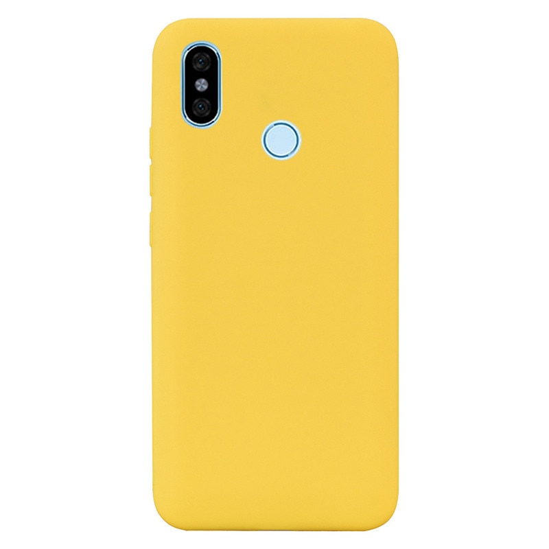 Capa de silicone para xiaomi redmi nota 5 caso tpu capa de telefone para xiaomi redmi nota 5 pro caso redmi nota 5 capa funda coque: 6 Yellow