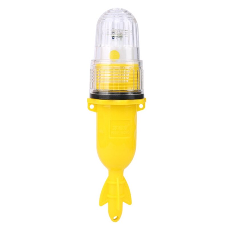 LED Lumière Sous-Marine De Pêche Portable Automatique à commande Lumineuse Imperméable Monochromatique Clignotant Lampe Leurres Poissons Crevettes Lumière: YELLOW