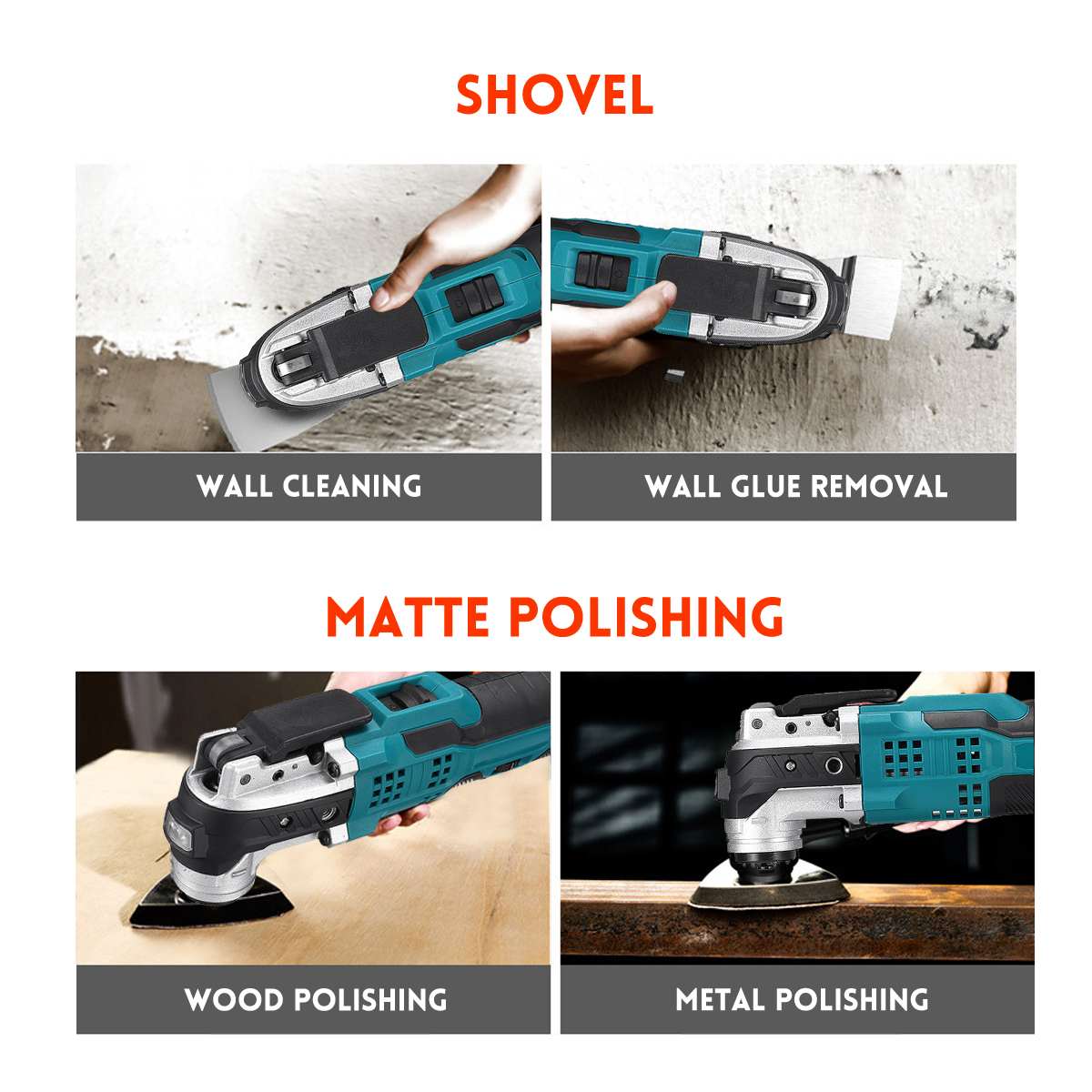 Cordless Powerful Oscillating Multi Tools Electric Trimmer Saws Home DIY Rechargeable Woodworking Tools For Makita 18V Battery