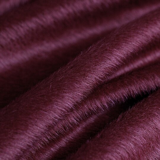 Perlesilke mørkerød alpaca uld over belægning langt hår materialer vinter overfrakke gør det selv tøj stoffer: Default Title
