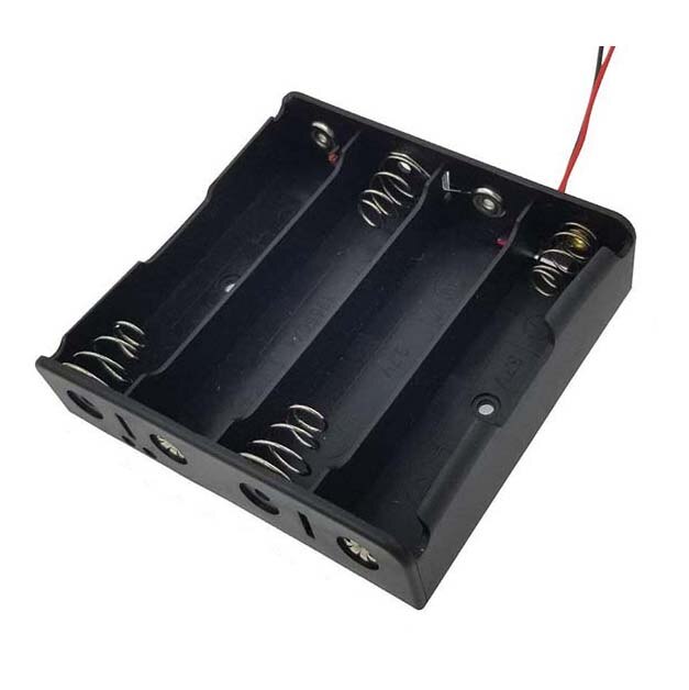 DIY 18650 Battery Storage Box 1X 2X 3X 4X Slot Power Bank Cases Batteries Clip Holder Container With Wire Lead Pin Z2: X4 slot