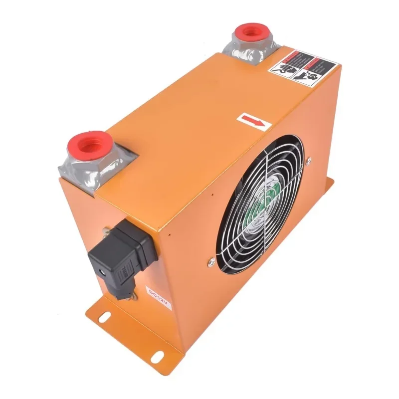 Ah0608t-ca 12 -v-hydraulikölkühler, 60l/ min, 48w-zoll -hydraulikluftkühler, luftgekühlter ölkühler, wärmeableitung, geringes geräusch