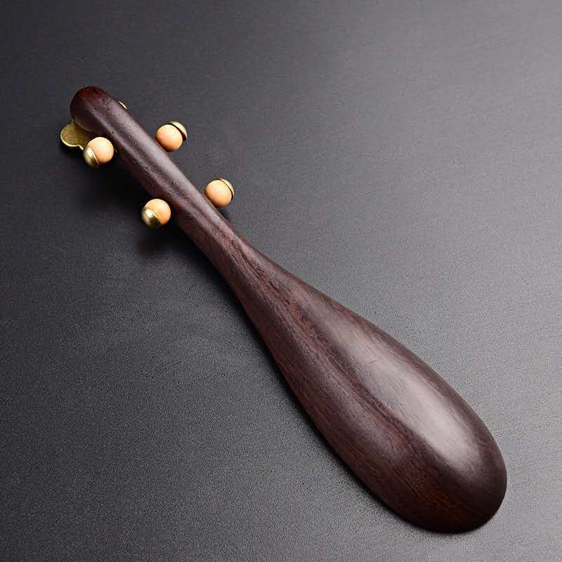 Blackwood Pipa Tea Spoon Kung Fu Tea Tea Ceremony Utensils Tea Brewing Tools Solid Wood Caddy Spoon Tea Shovel Wooden Scoop