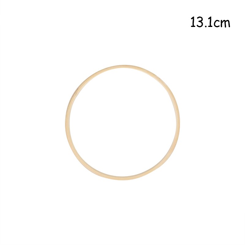 10-40cm Holz & Eisen goldene Kranz garland Hochzeit dekoration Baby dusche Floral kranz Braut hoop Home garten party blume decor: wood hoop 13.1cm