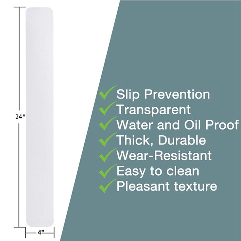 Clear Grip Tape for Stairs,Transparent Non-Slip Stair Treads,Indoor Staircase Step Treads, Anti-Skid Staircase Stickers