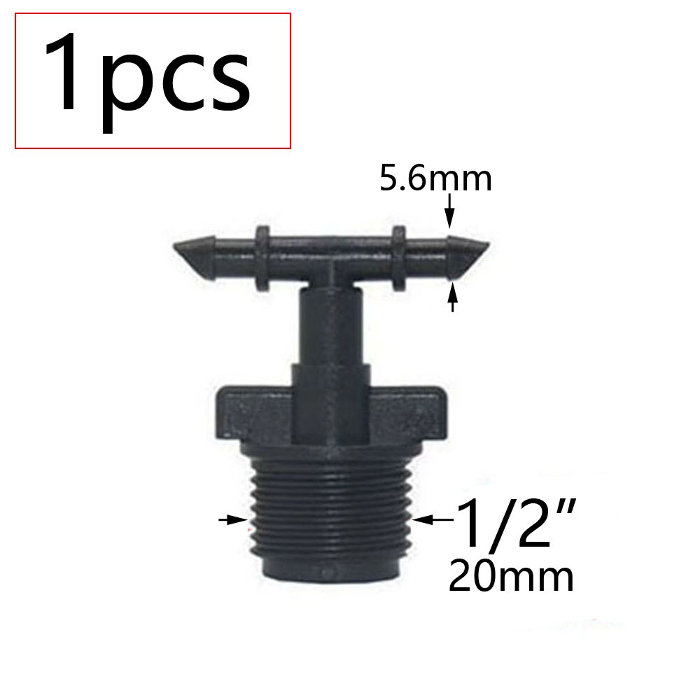 Garden Quick Coupling Adapter with 1/4 (ID 4mm) or 3/8 inch (8mm) Barbed Connector for Irrigation Garden Watering Greenhouse: light yellow