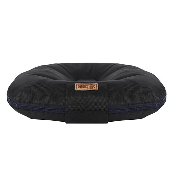 Lit apaisant pour chien, grand tapis confortable pour animal de compagnie, chaise ronde orthopédique, sac de couchage, chenil, coussin de canapé pour chiot: Black / XL 100x90x10CM
