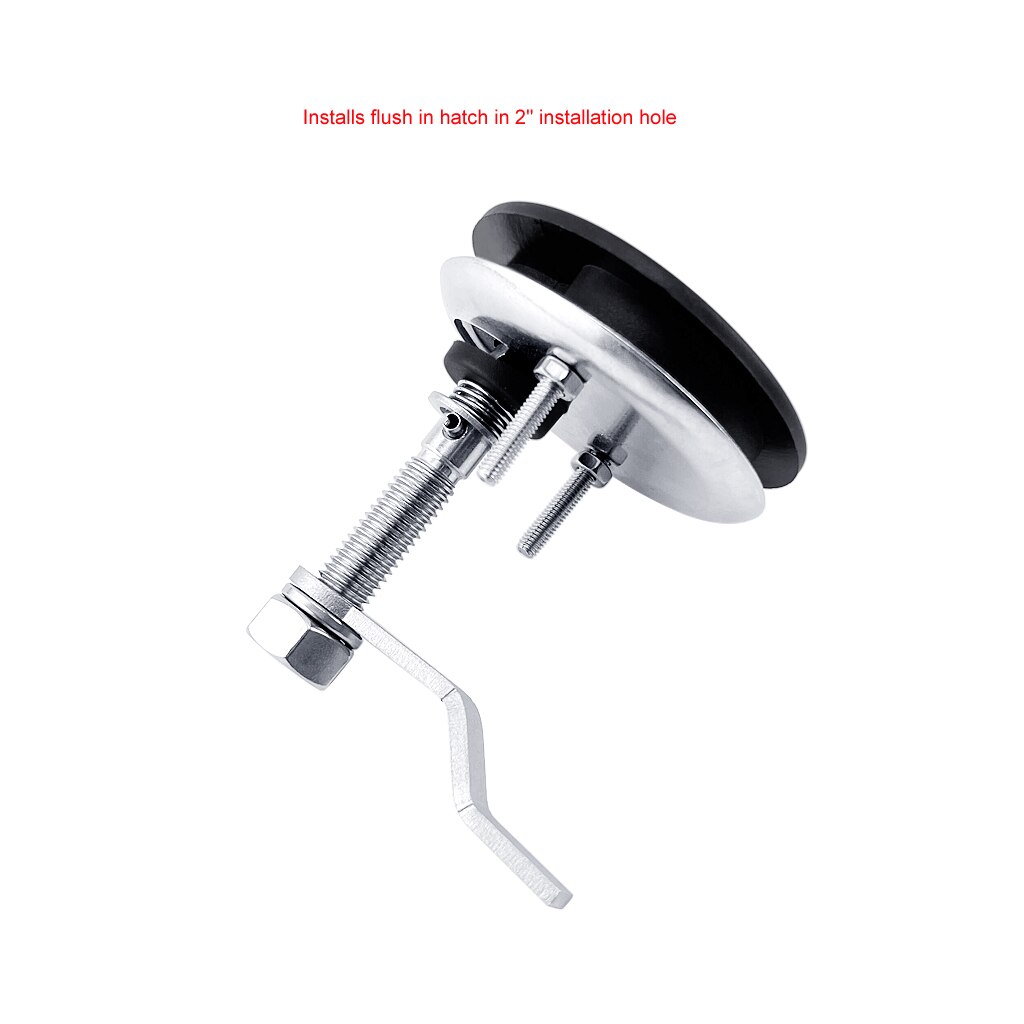 Marine Hardware Black Nylon Cam Latch Flush Mount Pull Hatch Deck Latch Turning Lift Handle With Back Plate Boat Accessories