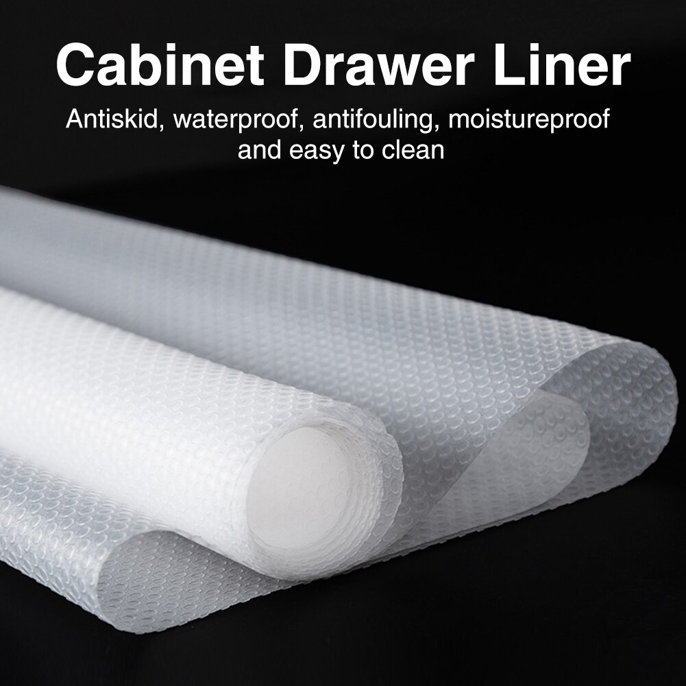 Shelf Liners Refrigerator Mat Non- Cabinet Drawer Non Slip EVA Moistureproof Multifunction For Kitchen Cupboard Pad Home