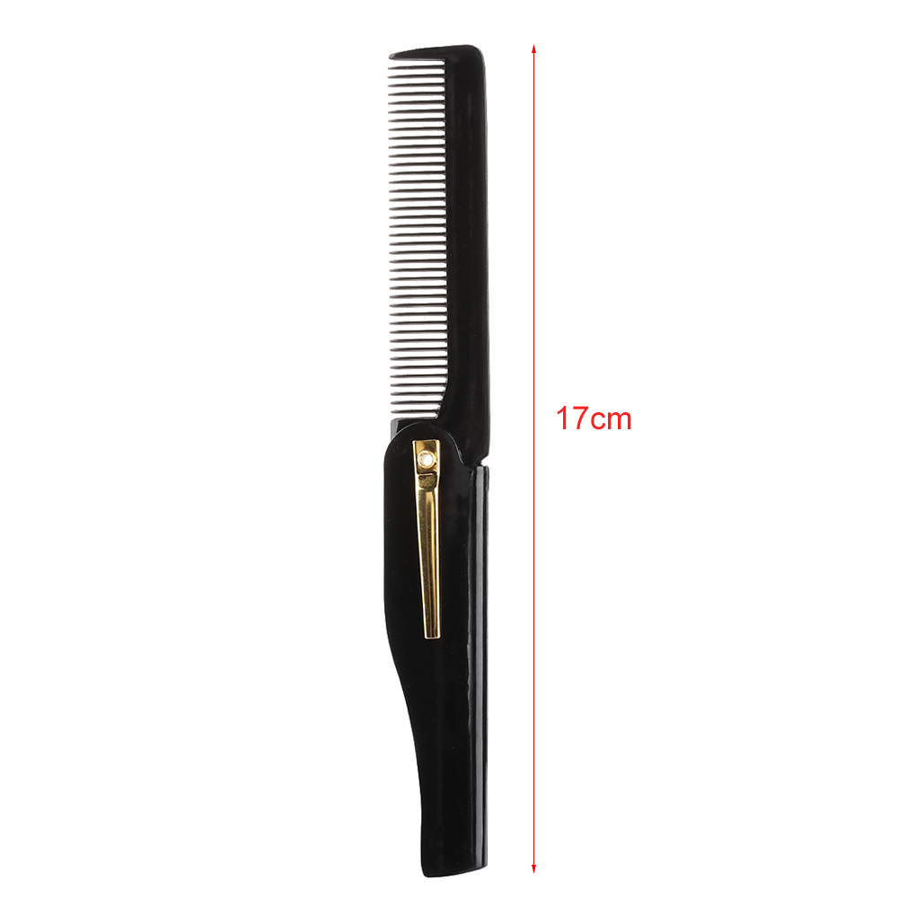 1PC Wooden Beard Comb Anti Static Pocket Comb with Fine Coarse Teeth Hair Mustaches Brush Men Supplies Styling Tools