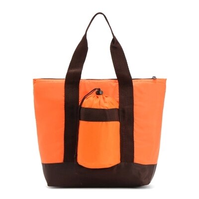 Tragbare Mittagessen Tasche Mit Tasse Tasche Kühltasche Kühlschrank Bolsa Termica: Orange