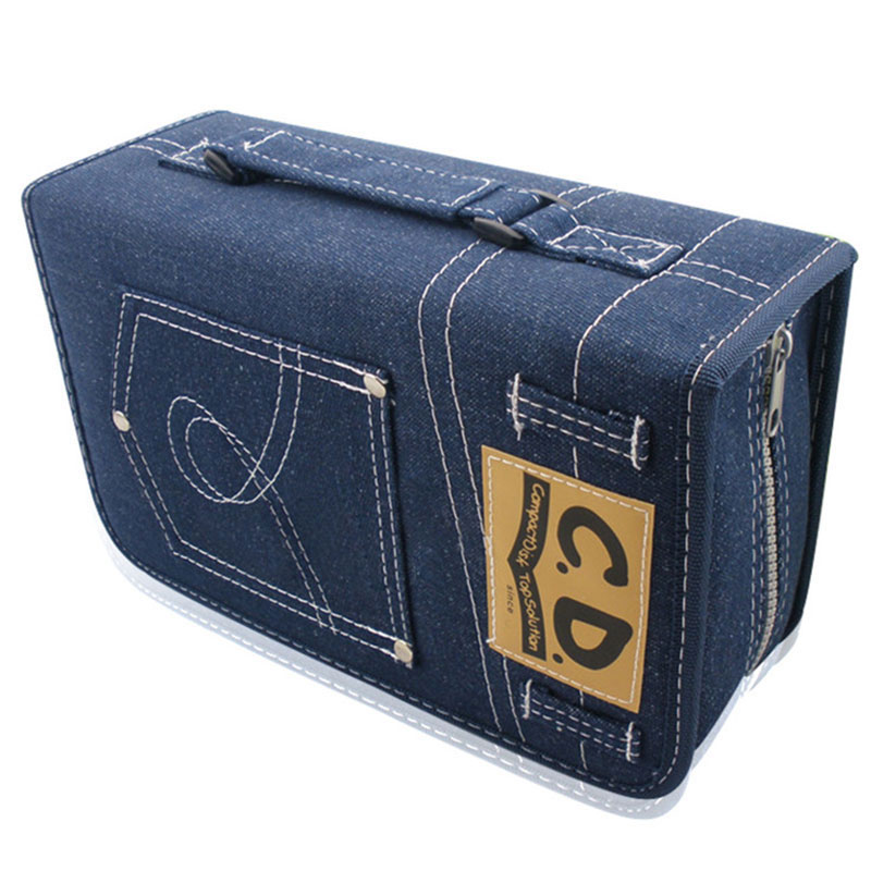 ymjywl CD Case DVD / CD Package Large Capacity 128 Sleeve Disc Collection Bag Case For Car And Home Storage