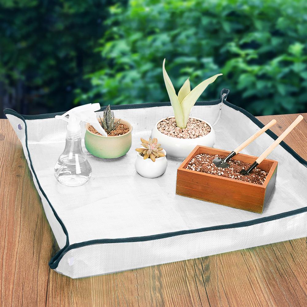 Verpotten Mat Potgrond Planten Mat Herbruikbare Draagbare Waterdichte Transparante Mesh Bloem Kussen Voor Tuinieren Ingemaakte