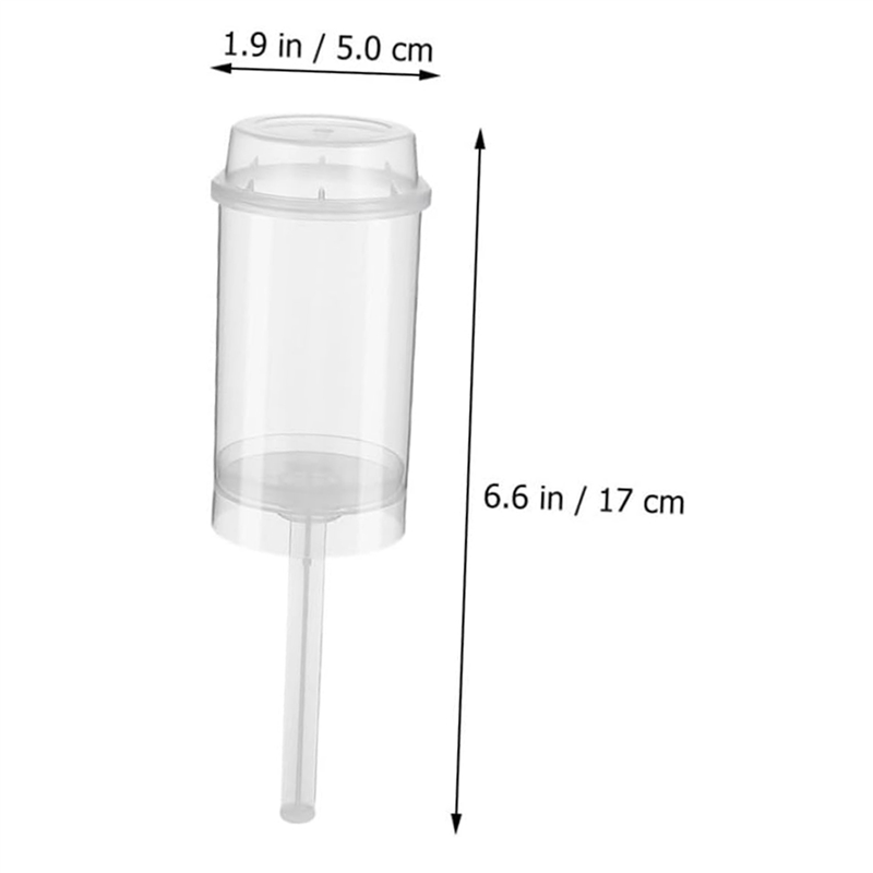 ABJI-80Pcs Food Pusher Round Shaped Push-Pops Cake Cup With Lid Cake Push Pops Containers Cakepop Round Plastic Container