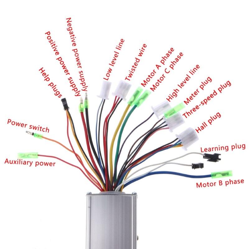 Dc 24/36V 250W Borstelloze Regulator Speed Controller Scooter E-Bike Elektrische Motor