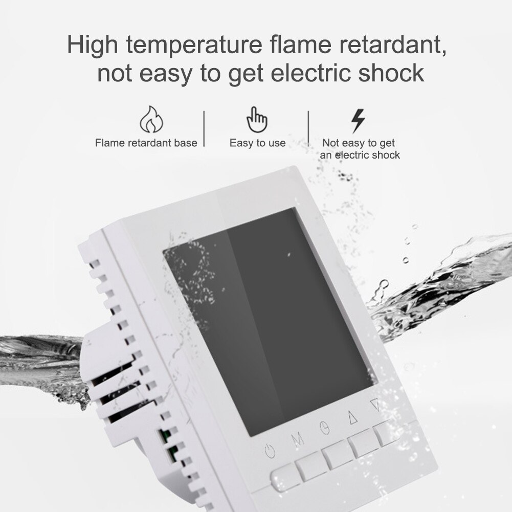 Draadloze Wifi App Controle Regulator Temperatuur Smart Home Digitale Thermostaat Kamer Verwarming Met Backlit Lcd Display Nauwkeurige