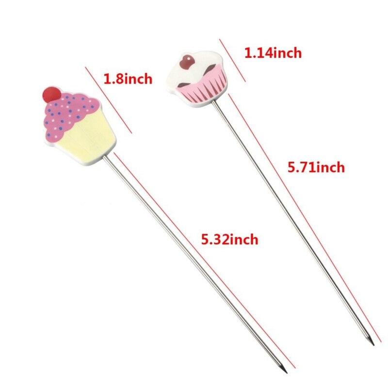 Stainless Steel Cake Test Needle Cute Long Cake Bread Biscuit Tester DIY Muffin Dough Testing Tools Bakeware Pastry Accessories