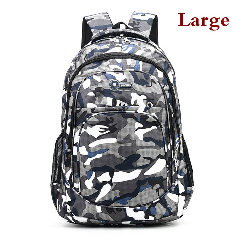 Tarnung Schule Taschen Für Jungen Mädchen freundlicher Rucksack freundlicher Buch Tasche Mochila Escolar Schul Schooltas Cartable Enfant: Blau groß