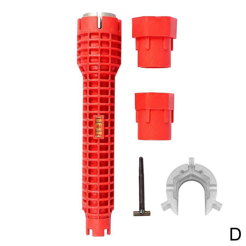 8 in 1 Plumbing Wrench Multifunctional English Key Flume Wrench Set Anti-slip Kitchen Sink Key Repair Wrench Plumbing Wrench Set: H