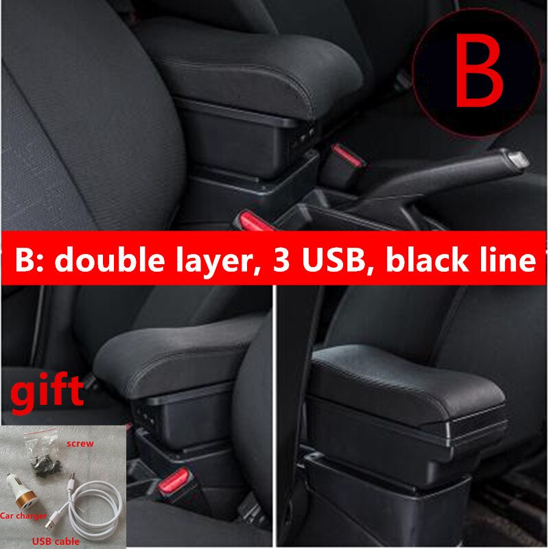 For Renault Clio Captur Armrest box