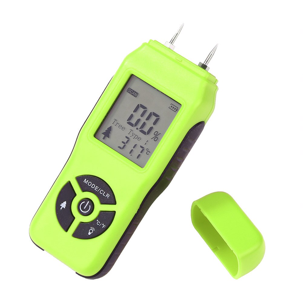 Wood Moisture Meter Humidity Tester Timber Damp Detector Paper Digital Wall Moisture Analyzer Range 2%~70%