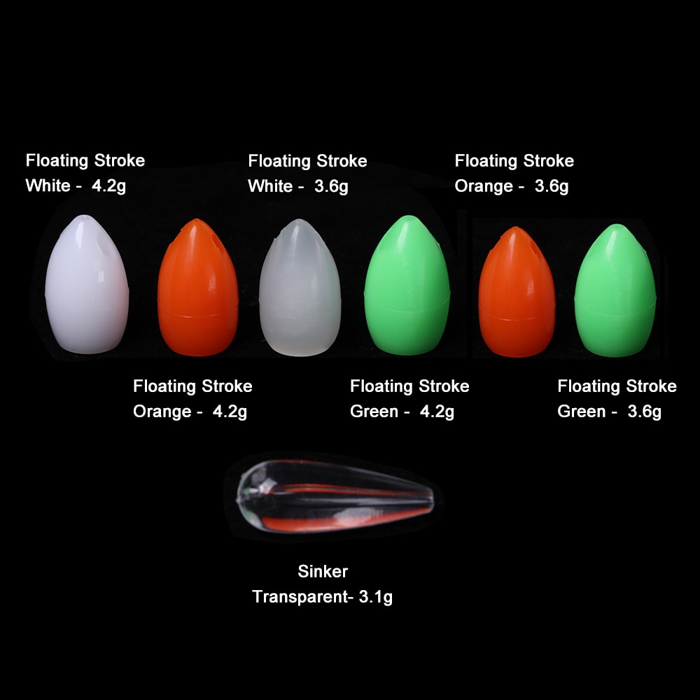 5PCS Artificial Flies Fishing Lures Tackle Floating Shot Assistant Long Cast Assistor Sinker Tackle Beads Fishing Rig Accessory