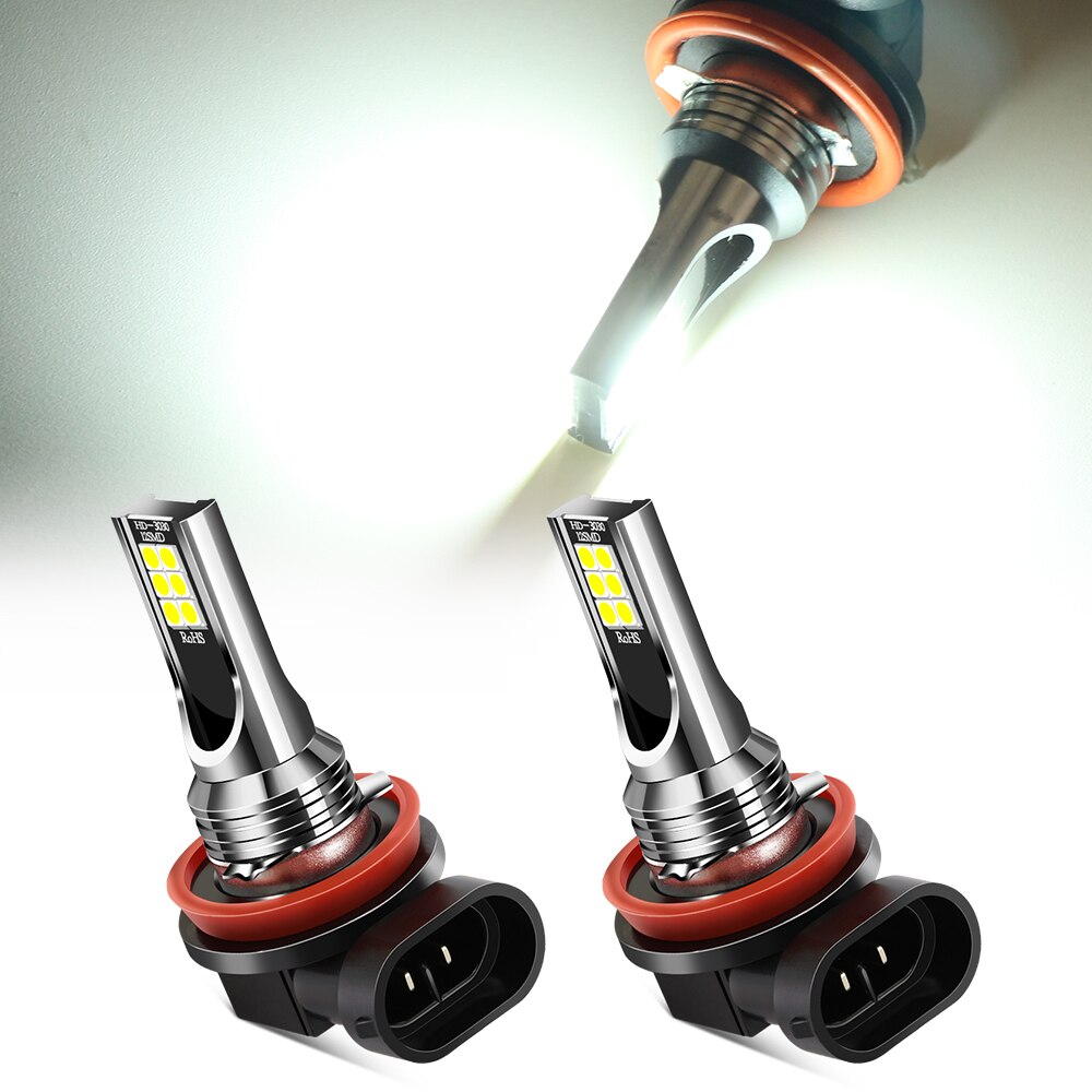 2X H11 H8 LED Nebel Licht Lampen LED 6000K Weiß für Chrysler 300C Voyager PT Cruiser Grand Voyager Sebring pacifica Stadt Land