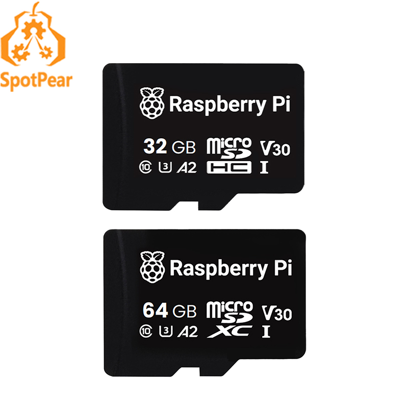 Raspberry pi officiellt original sd tf-kort 32gb/64gb