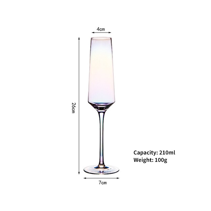 Wind Regenboog Glas Geleidelijke Verandering Zeven Kleur Glasdrinkbeker Noord-europa Verblinden Kleur Wijnglas Champagne Glas Rode Wijn Glas: style6