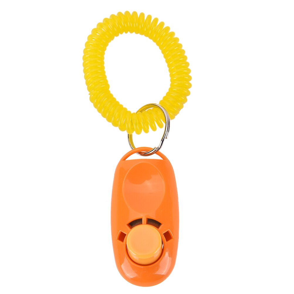 1pc Training Clicker 10 Colours Ultrasonic Dog Pet Bird Whistle Click Clicker Training Trainer Aid Guide: orange