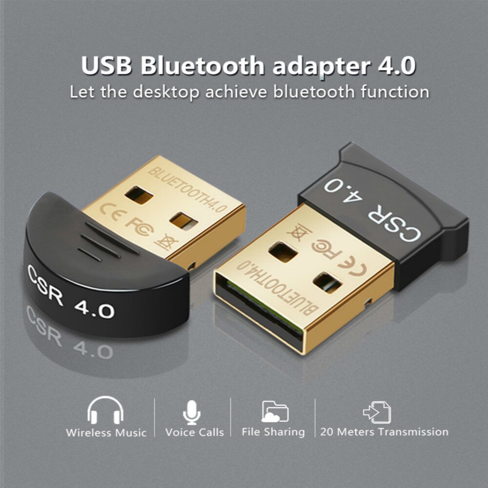 Usb sem fio bluetooth 4.0 adaptador mini bluetooth dongle música som bluetooth transmissor receptor adaptador para computador pc