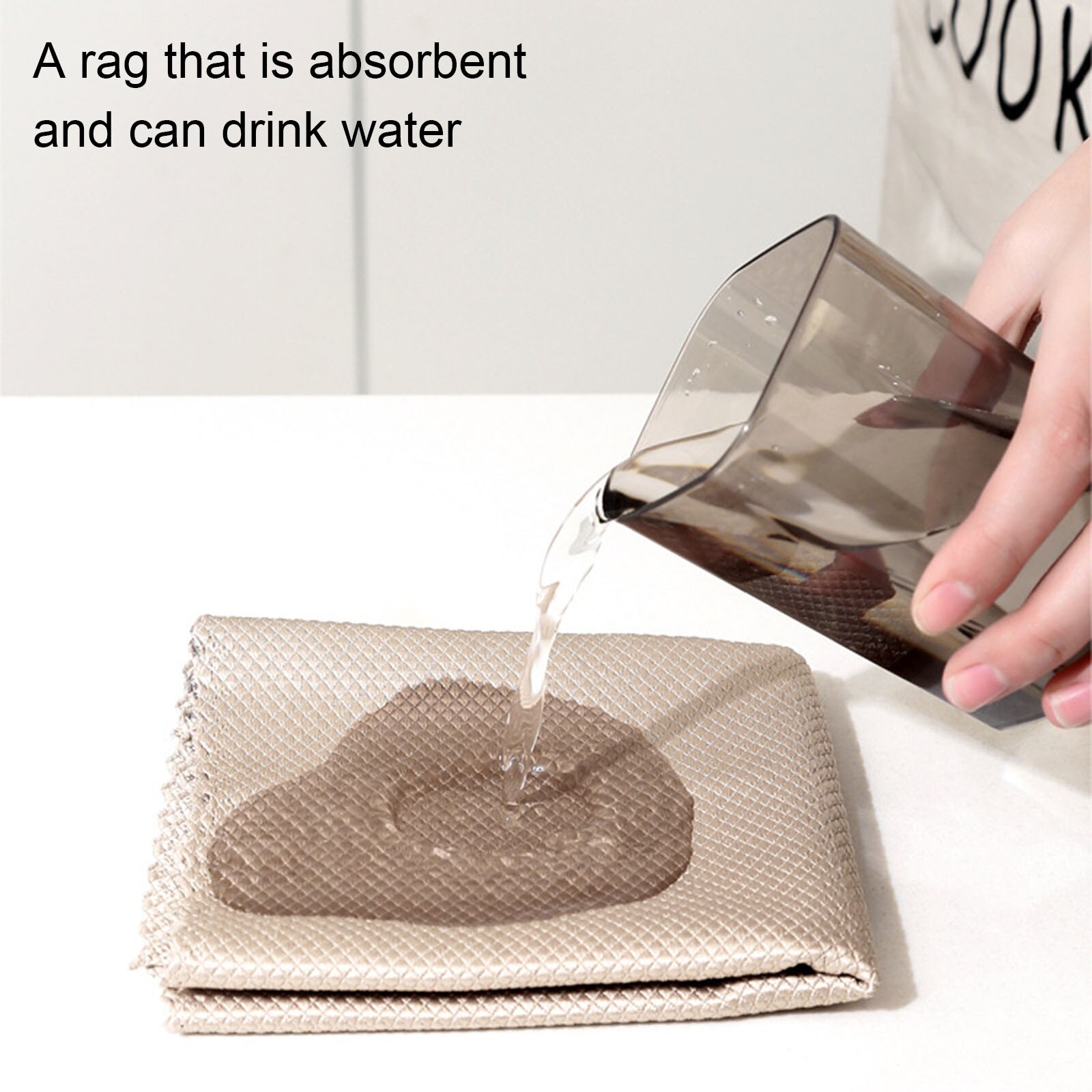 3/5PCS Fish Scale Cloth Housework Washing Dish Wipe Cloth Kitchen Supplies Cleaning Towel Duster Floor Window Glass Wiping Rag