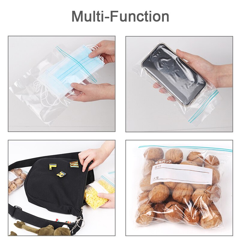 Reusable Food Storage Slider Bag Freezer Zipper Bags Fresh-keeping Sandwich Snack Sealling Packaging Bag Kitchen Accessories