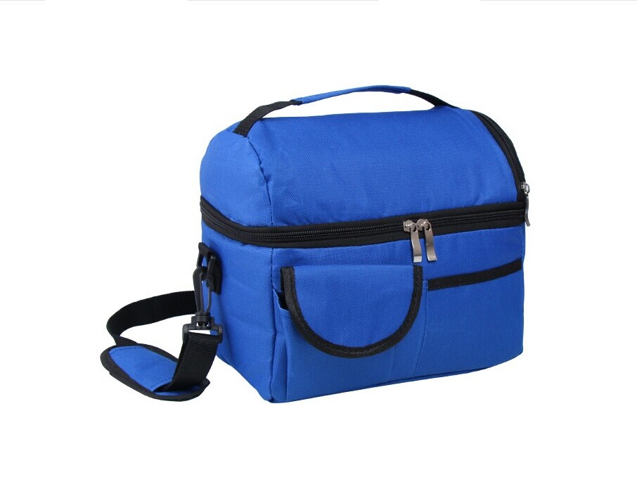 Insulated Lunch Box Tote Bag Portable Travel Men Women Adult Cold Food Thermal Cooler 8L: Blue