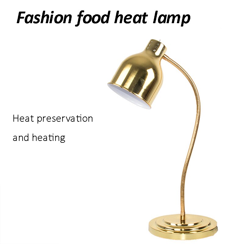 Heating Lamp Single Head Buffet Food Holding Cabinet Heating Barbecue Display Lamp Hanging Single Head 220V OEN PIECE LP