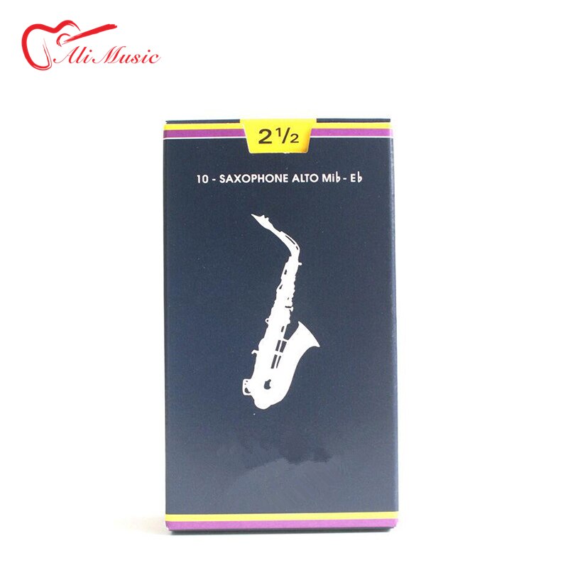 Frankrijk Klassieke Blauwe Doos Eb Altsaxofoon Riet Houtblazers Instrument Accessoires Sax Reed Sterkte 2.5 #3 #