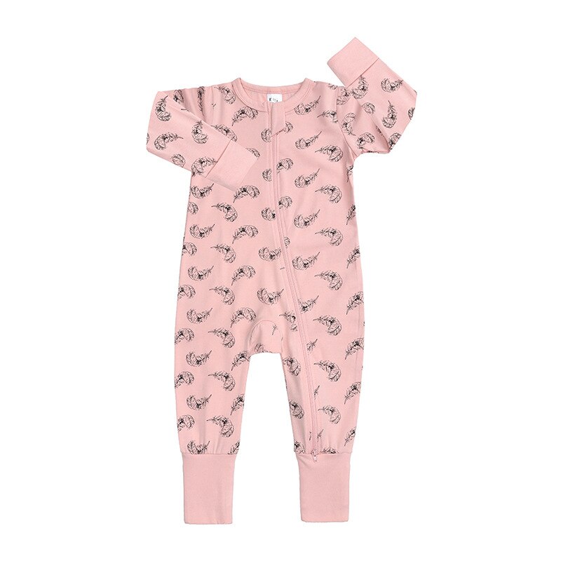 Baby Romper Meisjes Jongens Leuke Cartoon Dier Streep Kleding Lange Mouw Jumpsuit Hoodedcotton Romper Zonder Voet Cover: 02 / 73