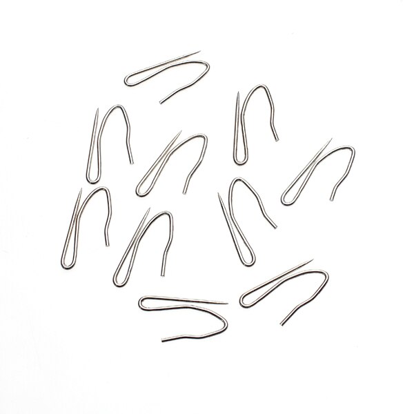 10pcs Metal Curtain Hooks Pinch Pleat Pin-On Drapery Pins for Window Curtains