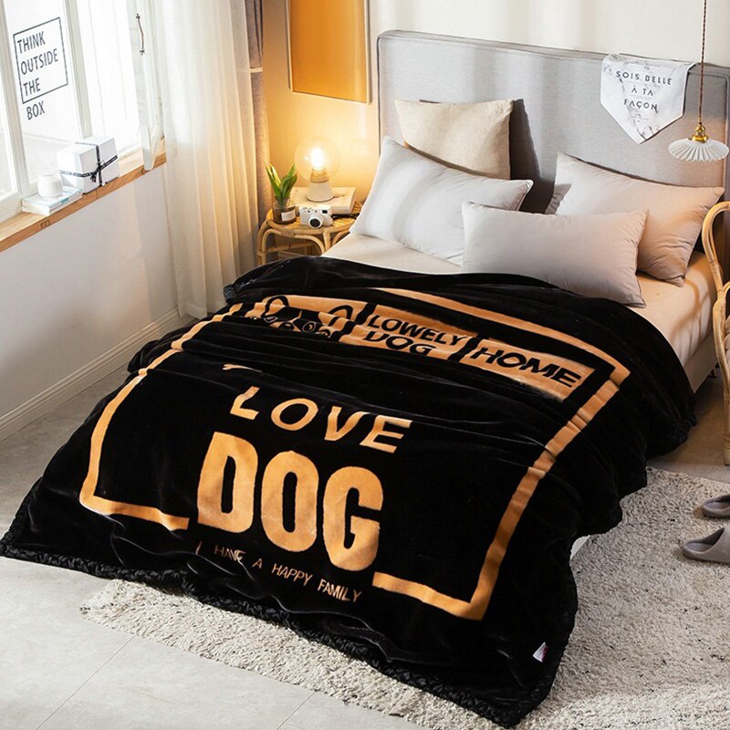 1.5M * 2M Dubbele Laag Winter Dekens Voor Bedden Super Zachte Pluizige Gewogen Warm Dikke Nertsen Deken Dubbele bed Winter Dikke Deken: 11